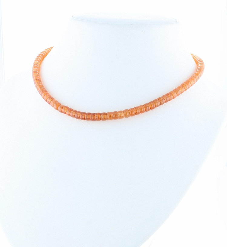 1pcs Mandarin Garnet beads