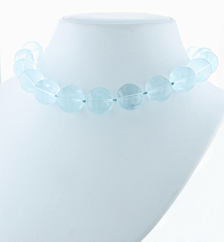 1pcs Aquamarine beads